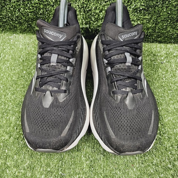 Saucony Hurricane 24 Black White Athletic Running Sneakers S10933-100 Womens 8 - Picture 2 of 11